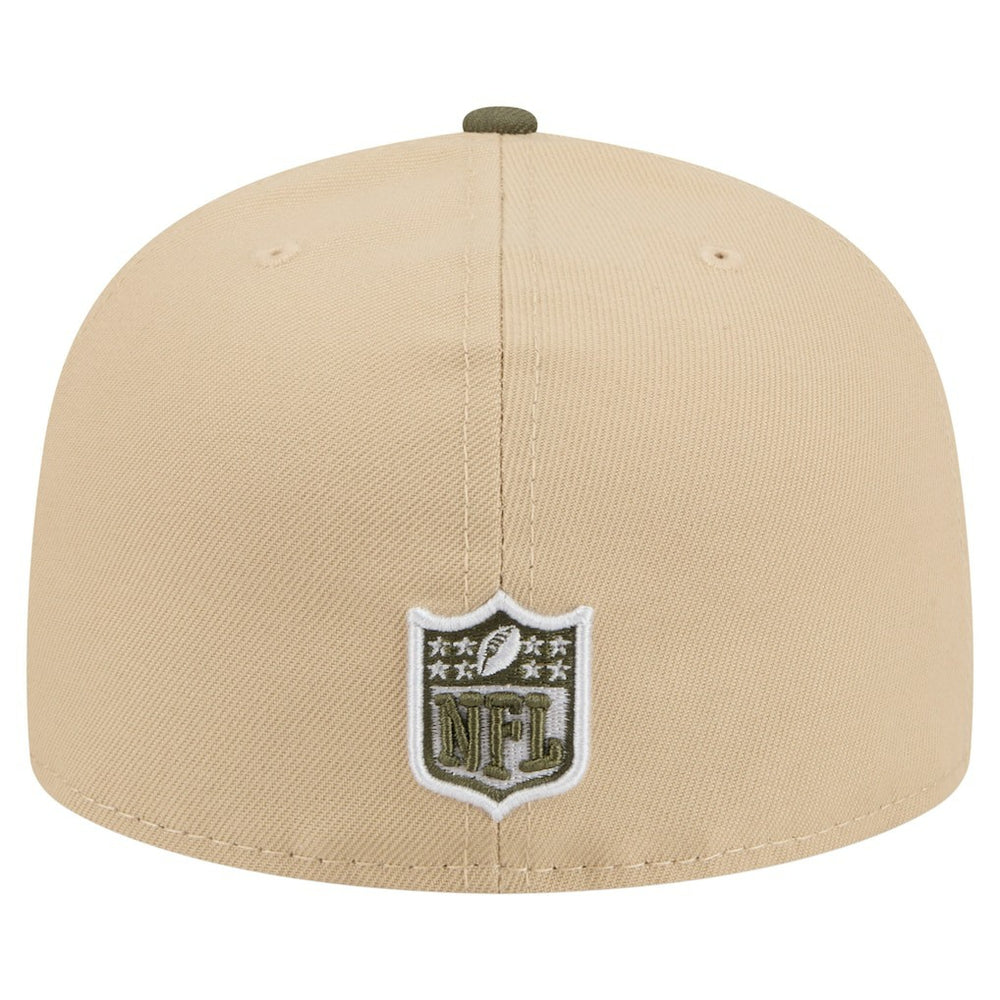Cleveland Browns New Era Color Pack A-Frame 59FIFTY Fitted Hat Beige/Olive - NFL