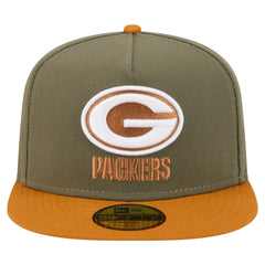 Green Bay Packers New Era Color Pack A-Frame 59FIFTY Fitted Hat Olive/Brown - NFL