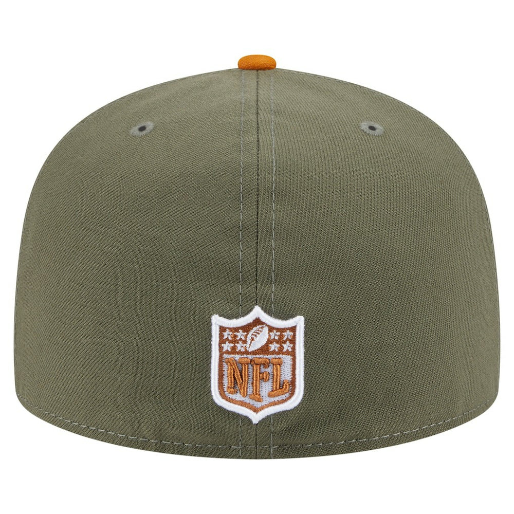 Detroit Lions New Era Color Pack A-Frame 59FIFTY Fitted Hat Olive/Brown - NFL