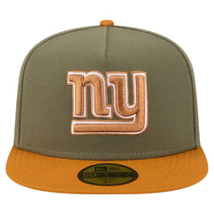 New York Giants New Era Color Pack A-Frame 59FIFTY Fitted Hat Olive/Brown - NFL