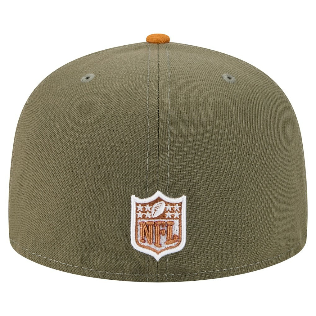 Pittsburgh Steelers New Era Color Pack A-Frame 59FIFTY Fitted Hat Olive/Brown - NFL