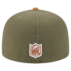 Pittsburgh Steelers New Era Color Pack A-Frame 59FIFTY Fitted Hat Olive/Brown - NFL
