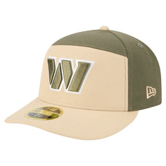 Washington Commanders New Era Two-Tone Color Pack Split Panel 59FIFTY Fitted Hat Light Beige/Olive - NFL