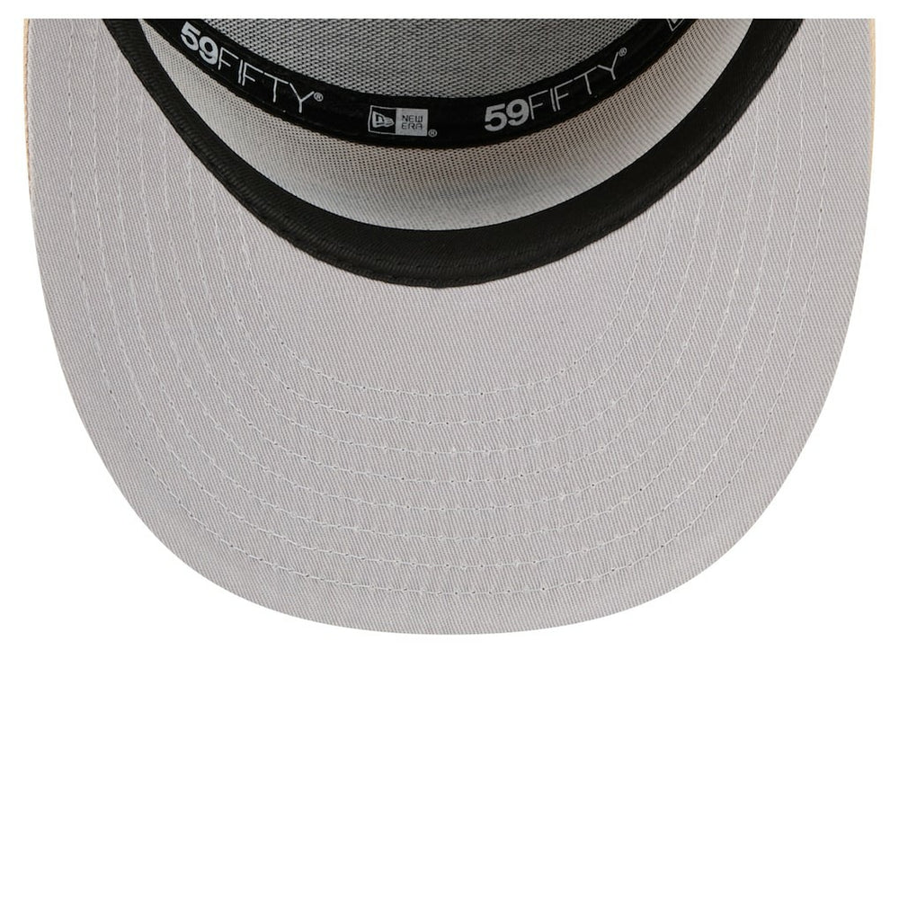 Kansas City Chiefs New Era Two-Tone Color Pack Split Panel 59FIFTY Fitted Hat Light Beige/Olive - NFL