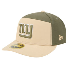 New York Giants New Era Two-Tone Color Pack Split Panel 59FIFTY Fitted Hat Light Beige/Olive - NFL