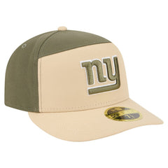 New York Giants New Era Two-Tone Color Pack Split Panel 59FIFTY Fitted Hat Light Beige/Olive - NFL
