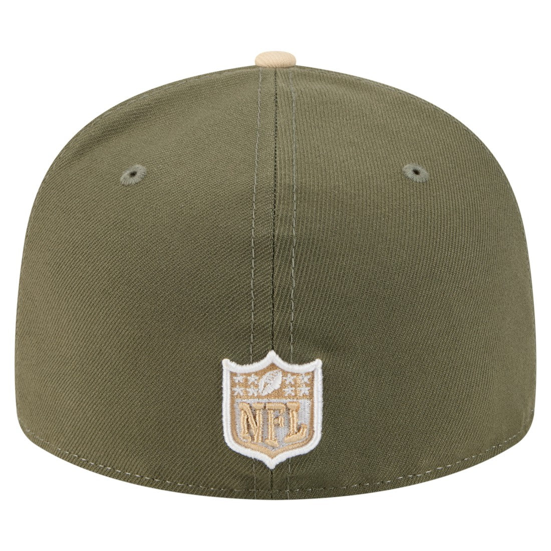 Green Bay Packers New Era Two-Tone Color Pack Split Panel 59FIFTY Fitted Hat Light Beige/Olive - NFL