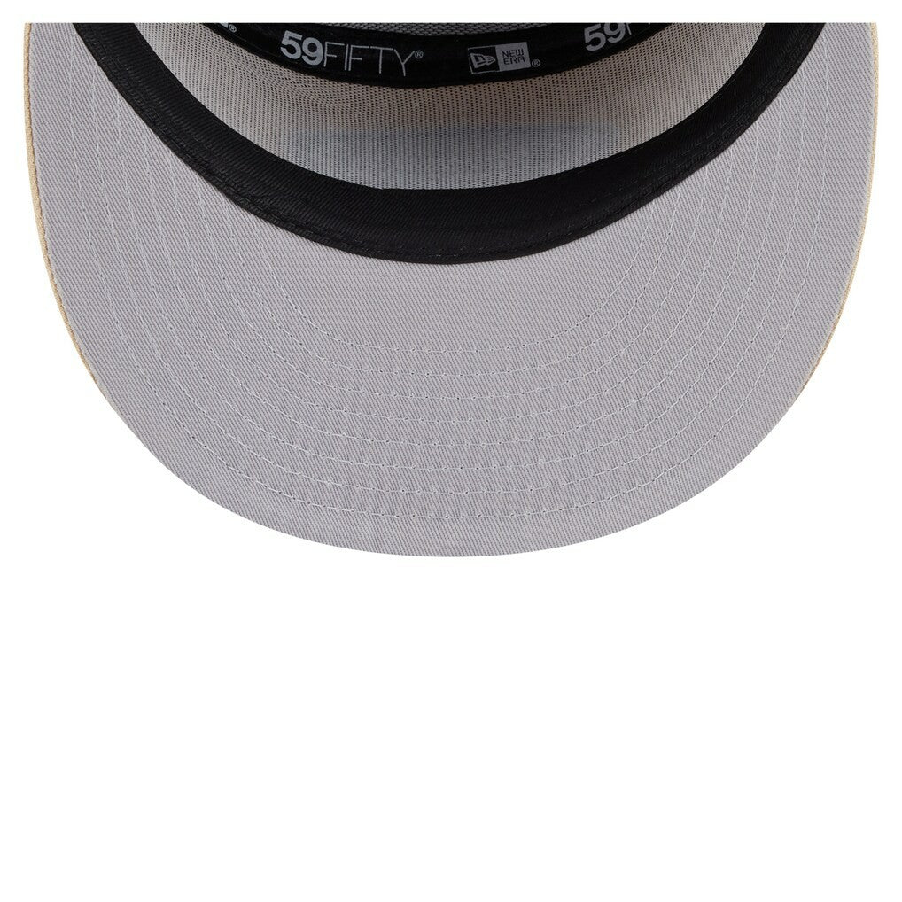 San Francisco 49ers New Era Two-Tone Color Pack Split Panel 59FIFTY Fitted Hat Light Beige/Olive - NFL