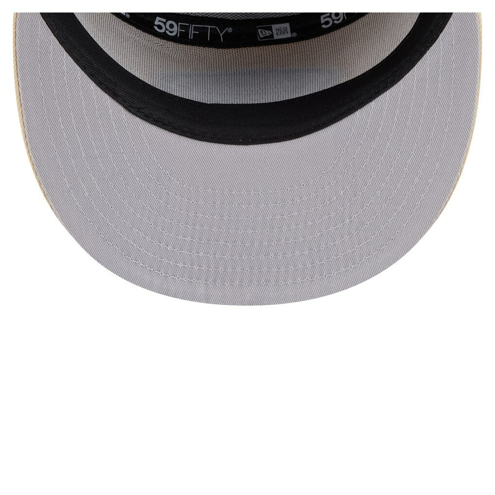 San Francisco 49ers New Era Two-Tone Color Pack Split Panel 59FIFTY Fitted Hat Light Beige/Olive - NFL
