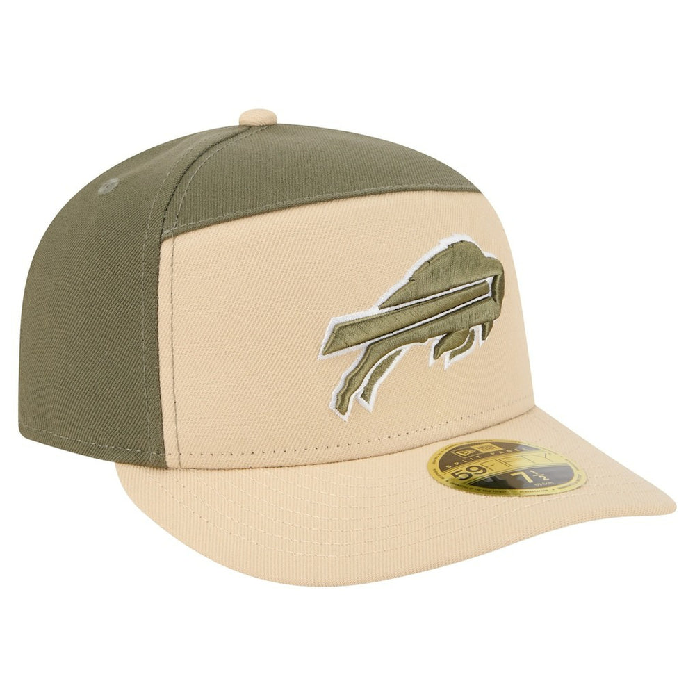 Buffalo Bills New Era Two-Tone Color Pack Split Panel 59FIFTY Fitted Hat Light Beige/Olive - NFL