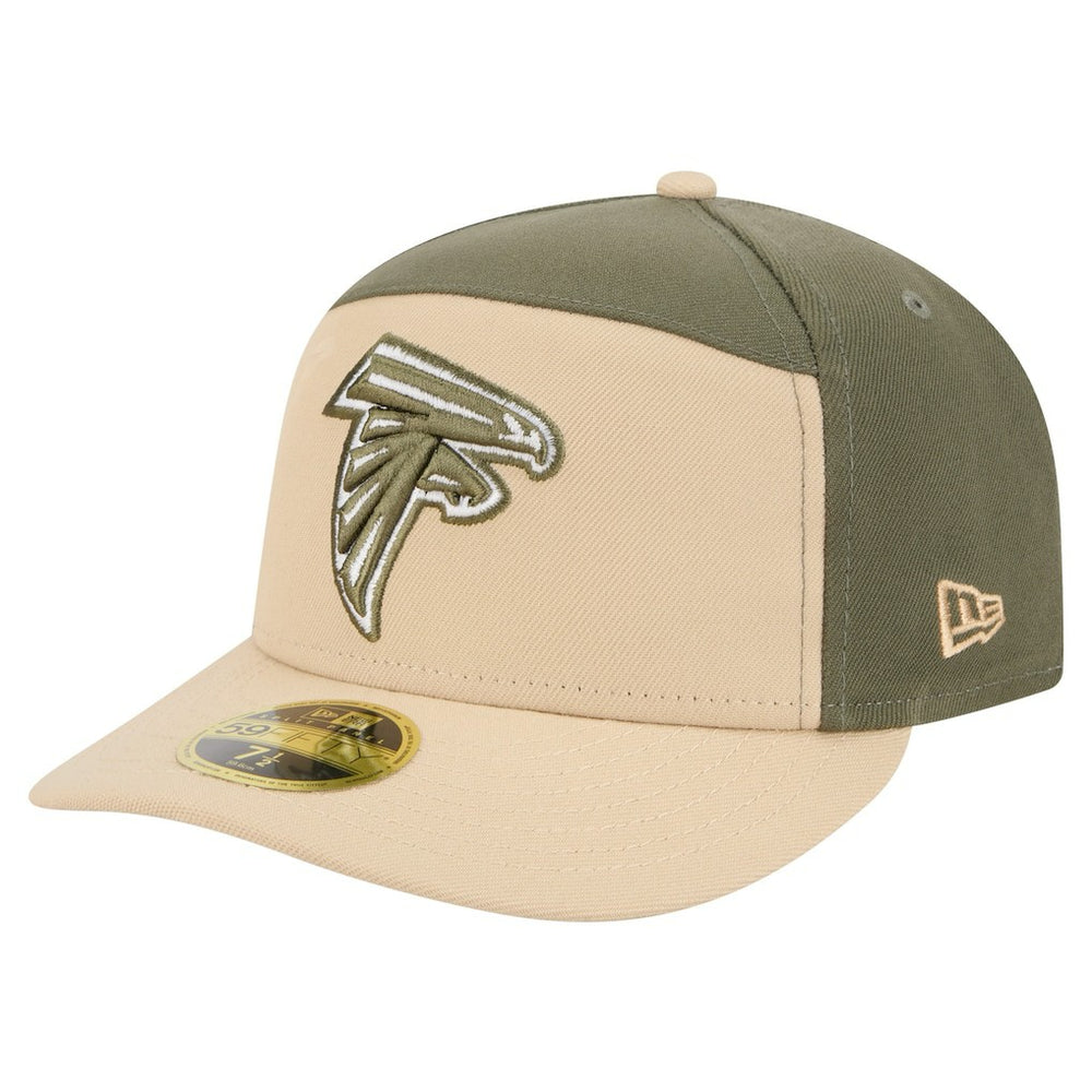 Atlanta Falcons New Era Color Pack Split Panel 59FIFTY Fitted Hat Light Beige/Olive - NFL