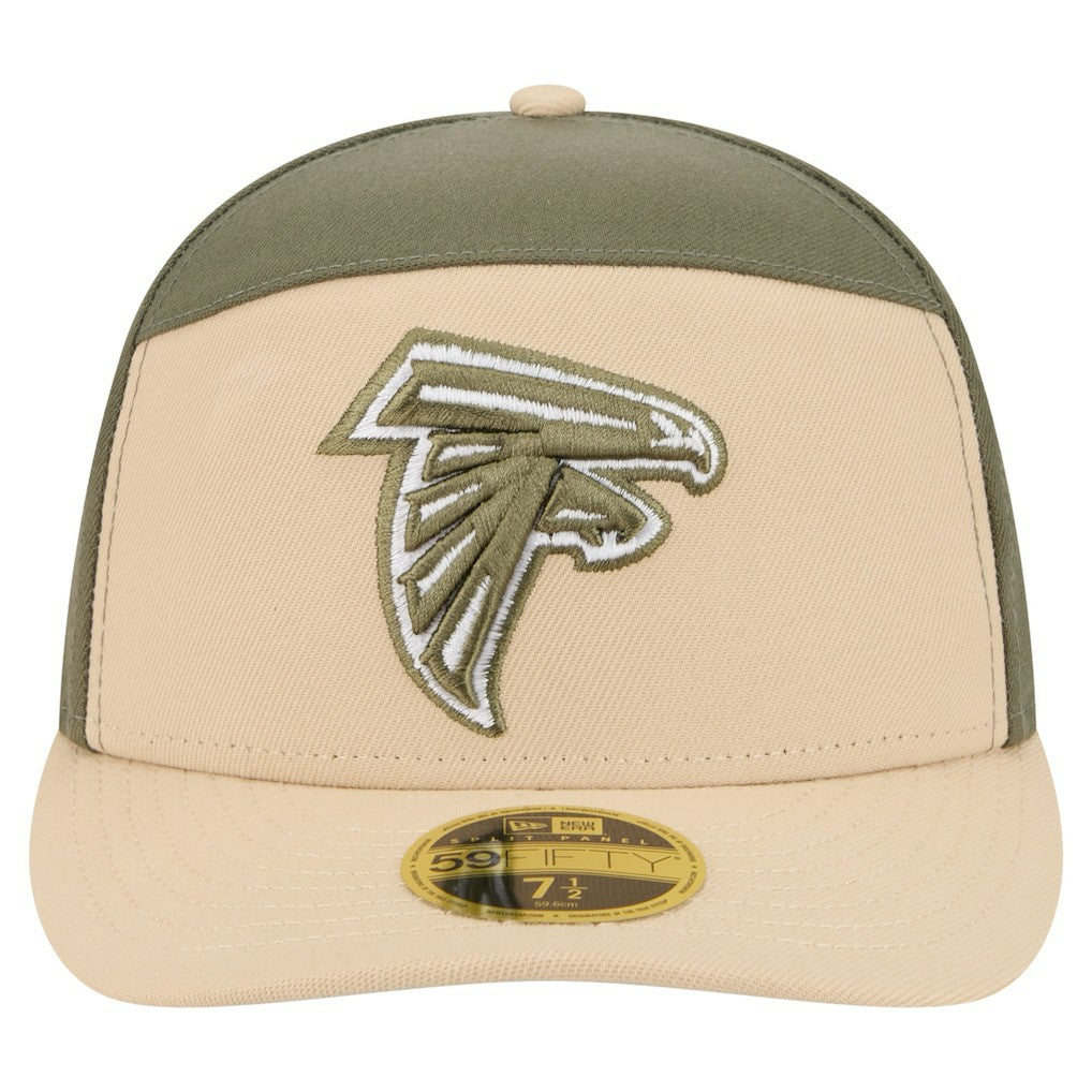 Atlanta Falcons New Era Color Pack Split Panel 59FIFTY Fitted Hat Light Beige/Olive - NFL