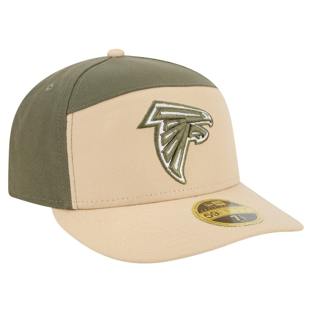 Atlanta Falcons New Era Color Pack Split Panel 59FIFTY Fitted Hat Light Beige/Olive - NFL