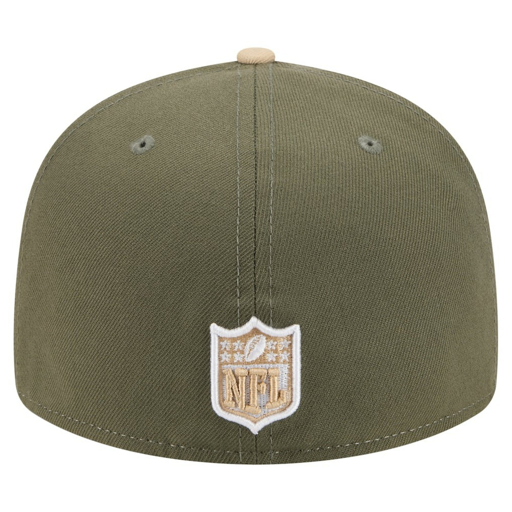 Atlanta Falcons New Era Color Pack Split Panel 59FIFTY Fitted Hat Light Beige/Olive - NFL
