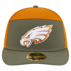 Philadelphia Eagles New Era Two-Tone Color Pack Split Panel 59FIFTY Fitted Hat Olive/Brown - NFL