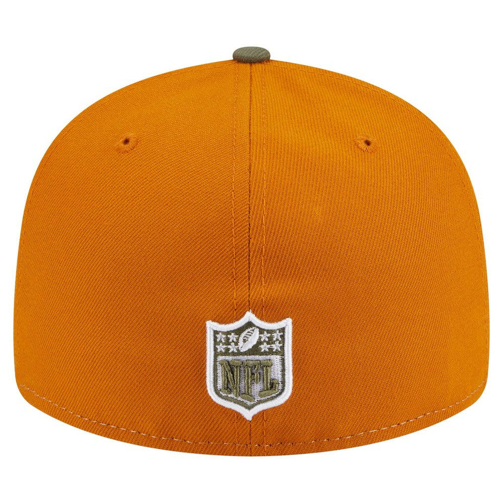 Pittsburgh Steelers New Era Two-Tone Color Pack Split Panel 59FIFTY Fitted Hat Olive/Brown - NFL