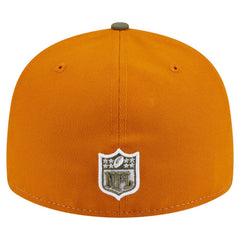 Pittsburgh Steelers New Era Two-Tone Color Pack Split Panel 59FIFTY Fitted Hat Olive/Brown - NFL