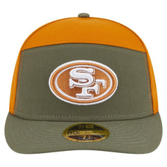 San Francisco 49ers New Era Two-Tone Color Pack Split Panel 59FIFTY Fitted Hat Olive/Brown - NFL