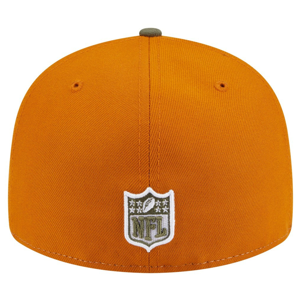 San Francisco 49ers New Era Two-Tone Color Pack Split Panel 59FIFTY Fitted Hat Olive/Brown - NFL