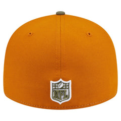 Miami Dolphins New Era Two-Tone Color Pack Split Panel 59FIFTY Fitted Hat Olive/Brown - NFL