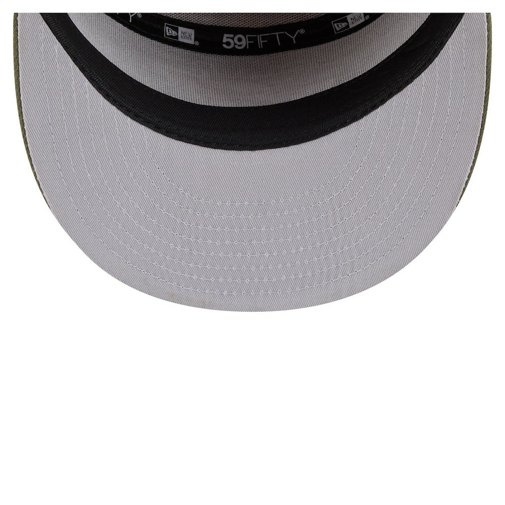 Miami Dolphins New Era Two-Tone Color Pack Split Panel 59FIFTY Fitted Hat Olive/Brown - NFL