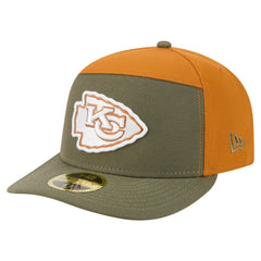 Kansas City Chiefs New Era Two-Tone Color Pack Split Panel 59FIFTY Fitted Hat Olive/Brown - NFL