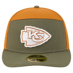 Kansas City Chiefs New Era Two-Tone Color Pack Split Panel 59FIFTY Fitted Hat Olive/Brown - NFL