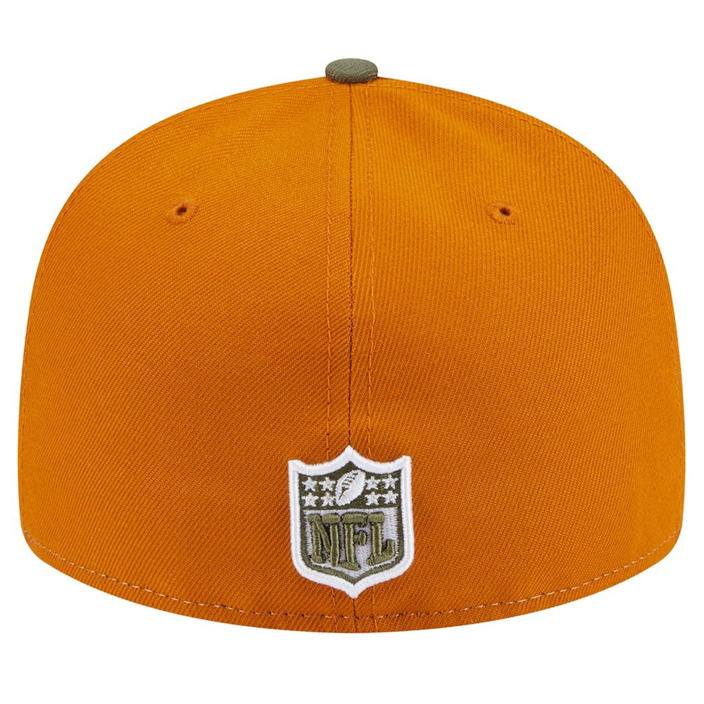 Las Vegas Raiders New Era Two-Tone Color Pack Split Panel 59FIFTY Fitted Hat Olive/Brown - NFL