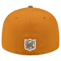 Green Bay Packers New Era Two-Tone Color Pack Split Panel 59FIFTY Fitted Hat Olive/Brown - NFL