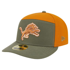 Detroit Lions New Era Two-Tone Color Pack Split Panel 59FIFTY Fitted Hat Olive/Brown - NFL
