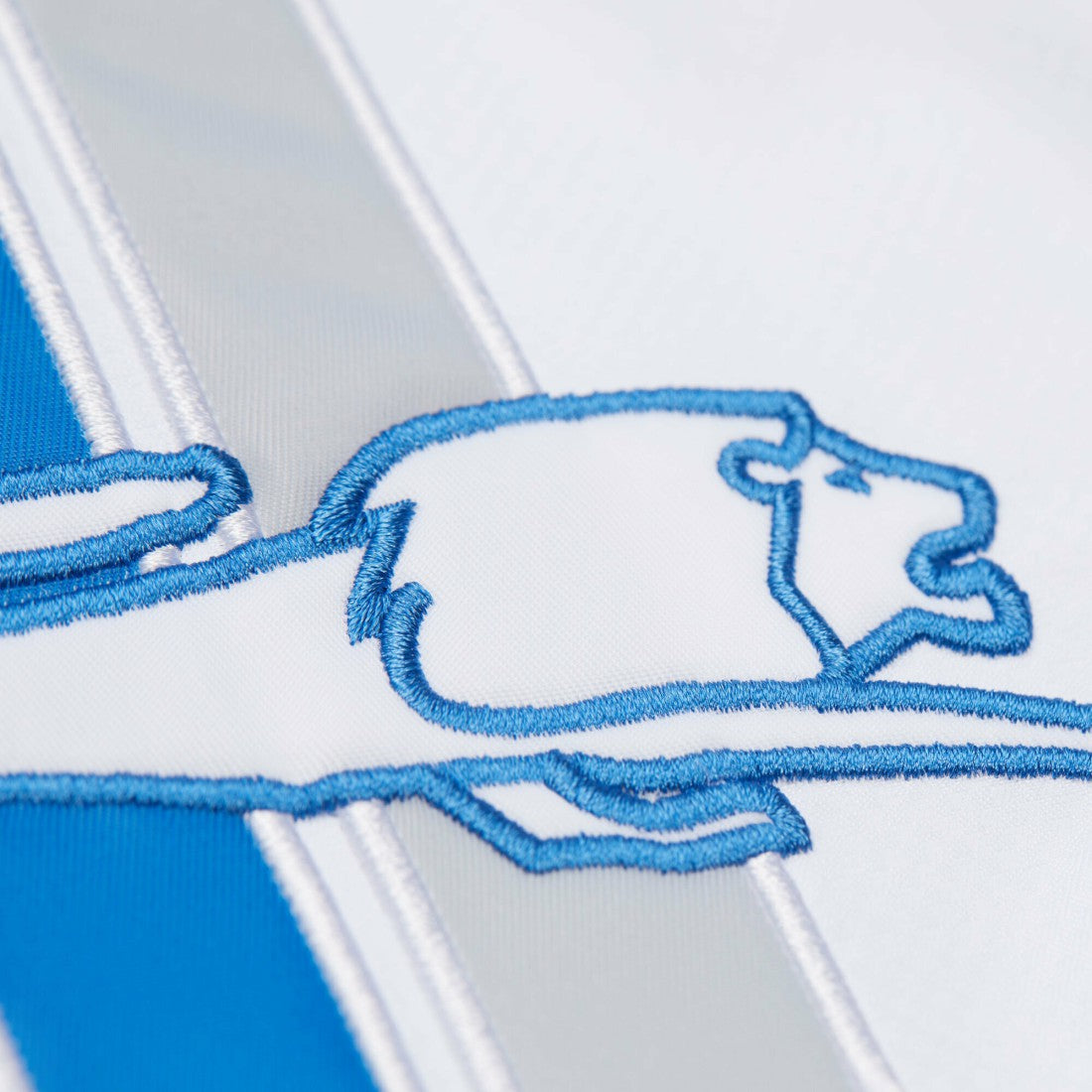 Detroit Lions Vintage Logo Coaches Full-Snap Hoodie Jacket White - Mitchell & Ness