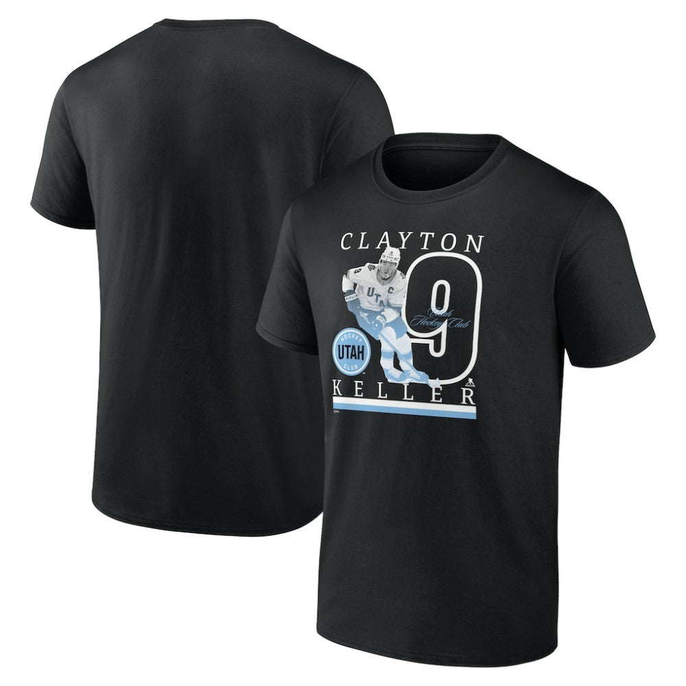 Clayton Keller Utah Mammoth - Fanatics Player Graphic T-Shirt Black