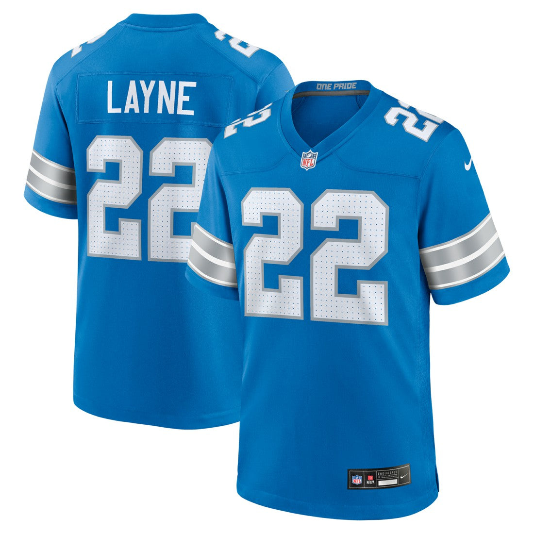 Bobby Layne Detroit Lions Retired Player Game Jersey Blue - Nike