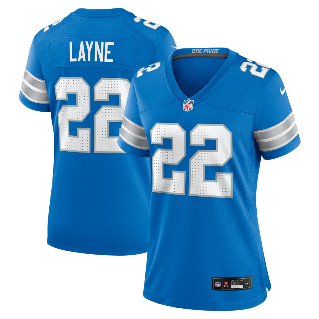 Bobby Layne Detroit Lions Women's Retired Player Game Jersey Blue - Nike
