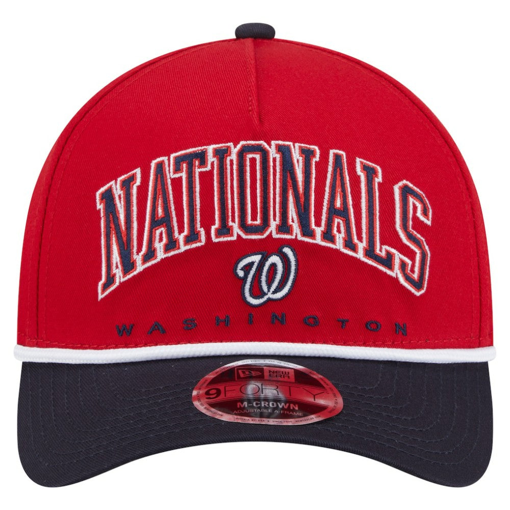 Washington Nationals New Era Arch 9FORTY A-Frame M-Crown Adjustable Hat Sale