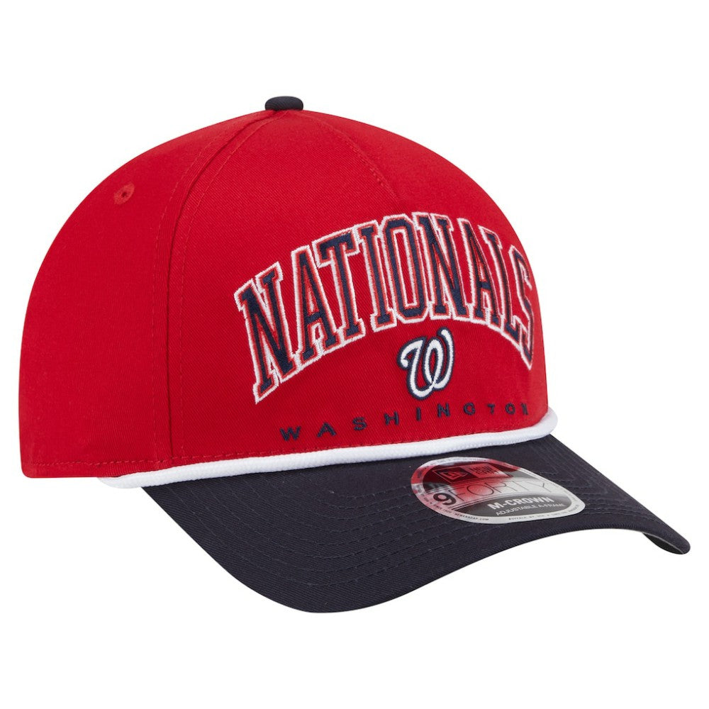 Washington Nationals New Era Arch 9FORTY A-Frame M-Crown Adjustable Hat Sale