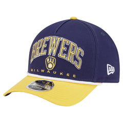 Milwaukee Brewers New Era Arch 9FORTY A-Frame M-Crown Adjustable Hat On Sale
