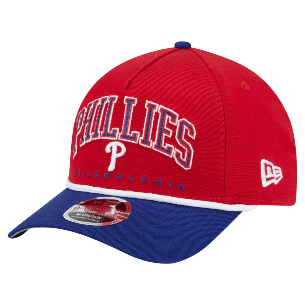 Philadelphia Phillies New Era Arch 9FORTY A-Frame M-Crown Adjustable Hat Lifestyle