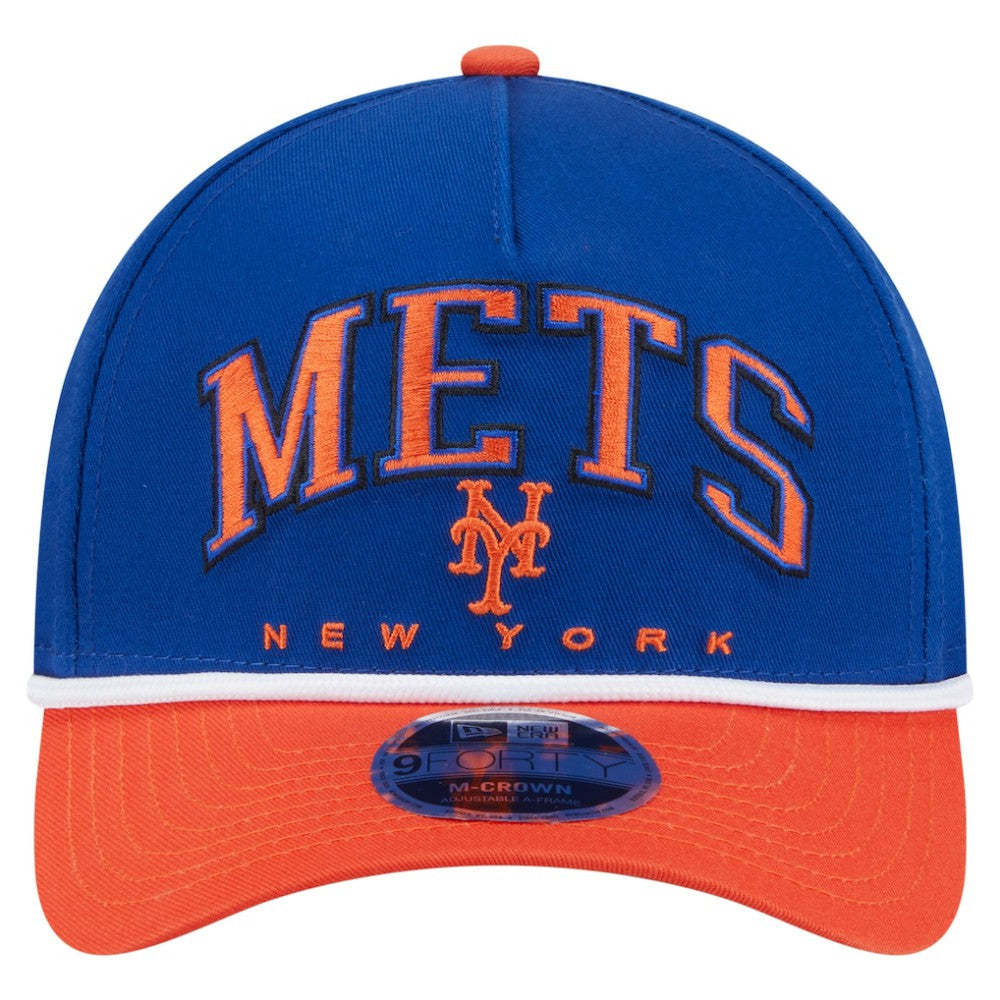 New York Mets New Era Arch 9FORTY A-Frame M-Crown Adjustable Hat Sale