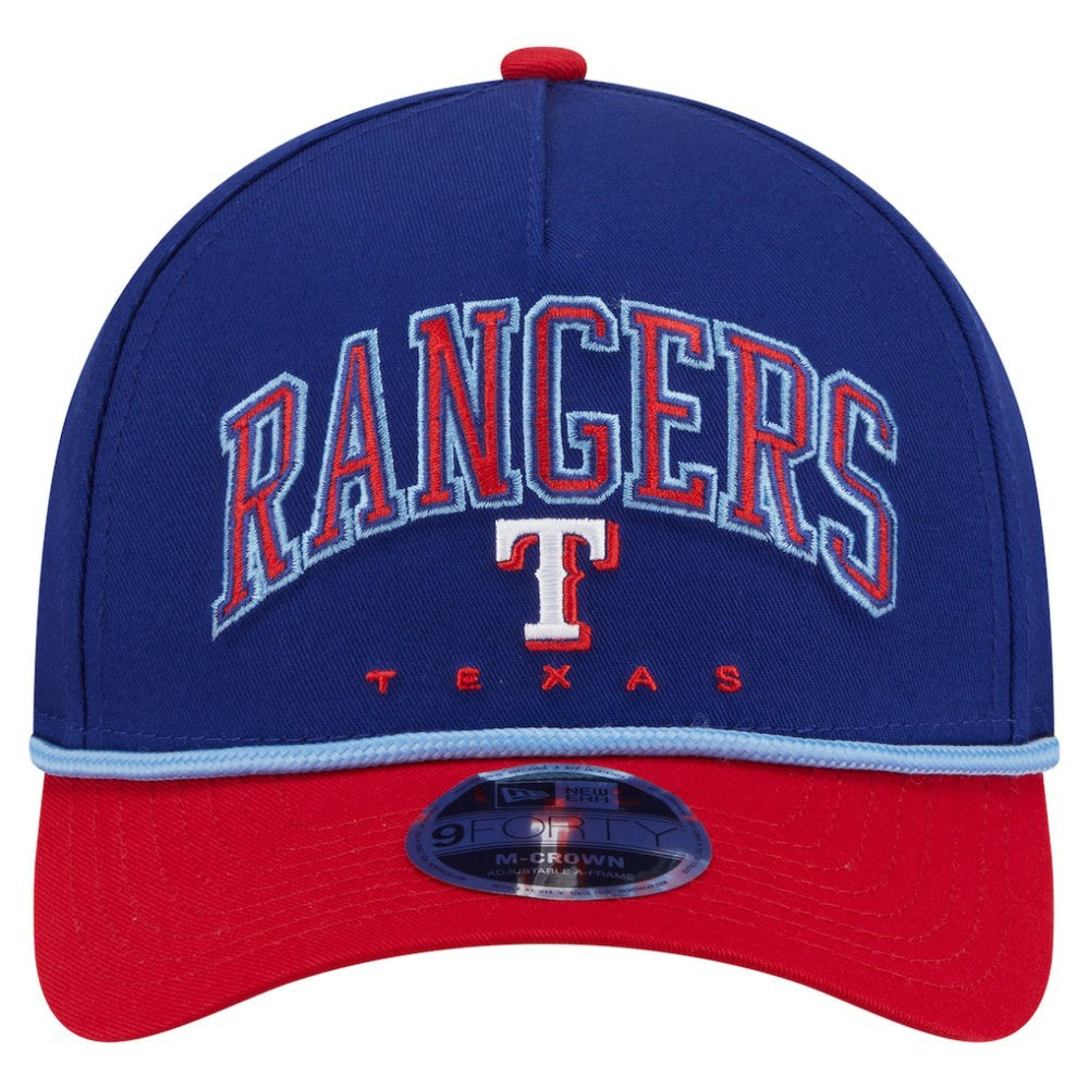 Texas Rangers New Era Arch 9FORTY A-Frame M-Crown Adjustable Hat for sale