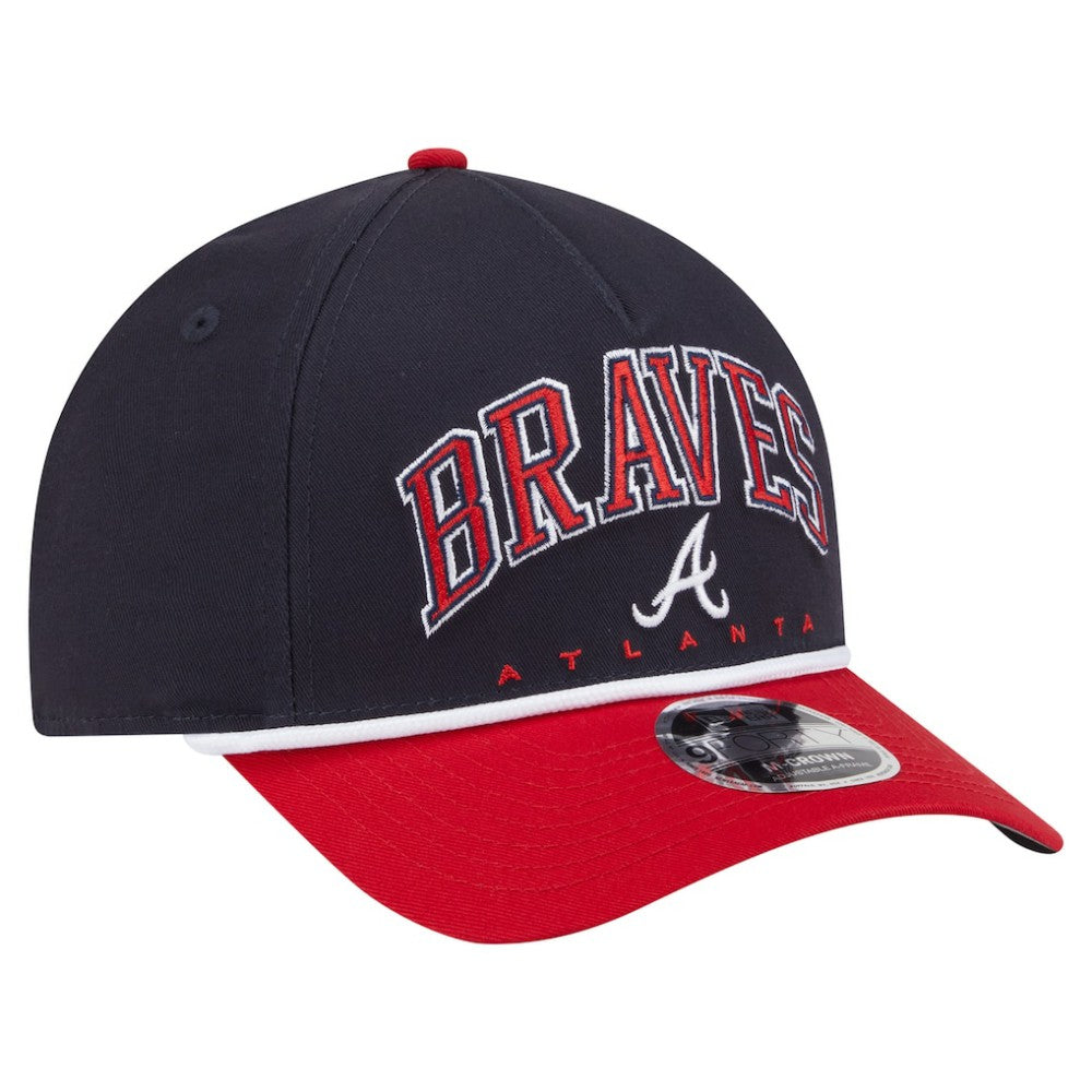 Atlanta Braves New Era Arch 9FORTY A-Frame M-Crown Adjustable Hat Clearance