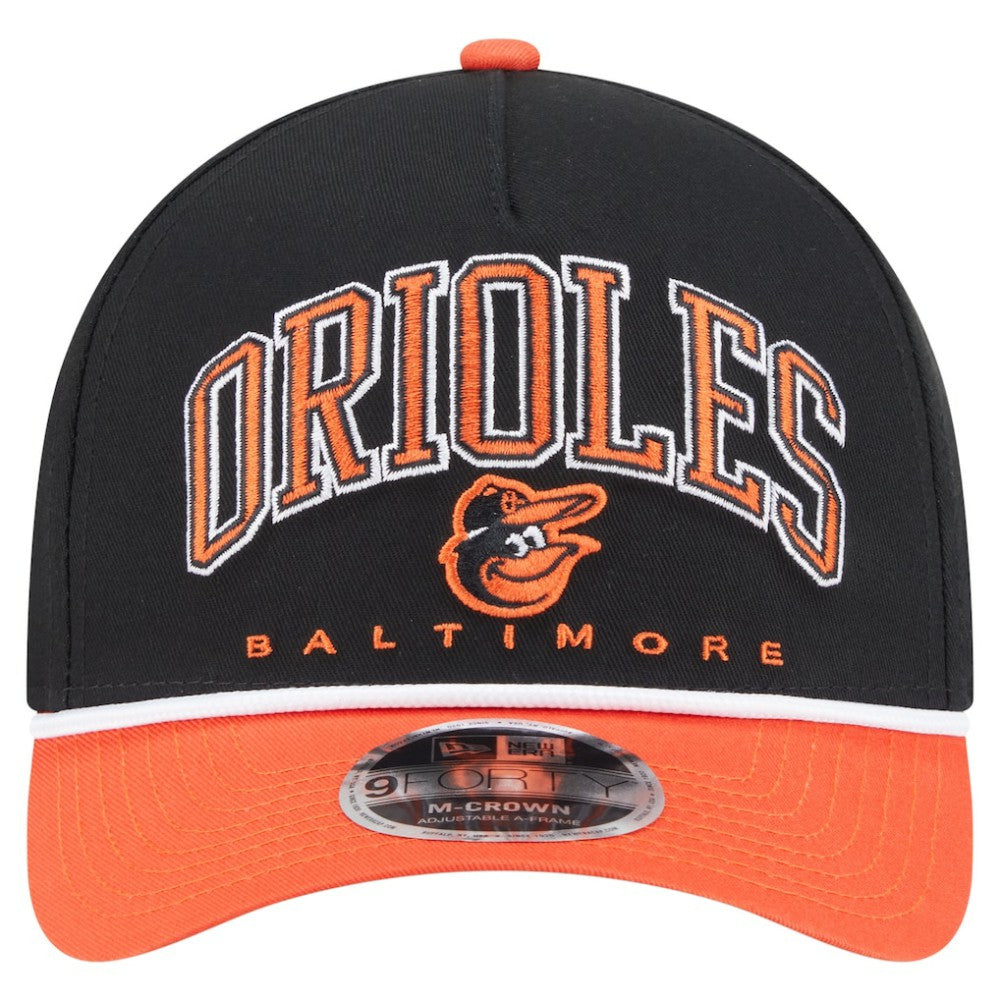 Baltimore Orioles New Era Arch 9FORTY A-Frame M-Crown Adjustable Hat Lifestyle