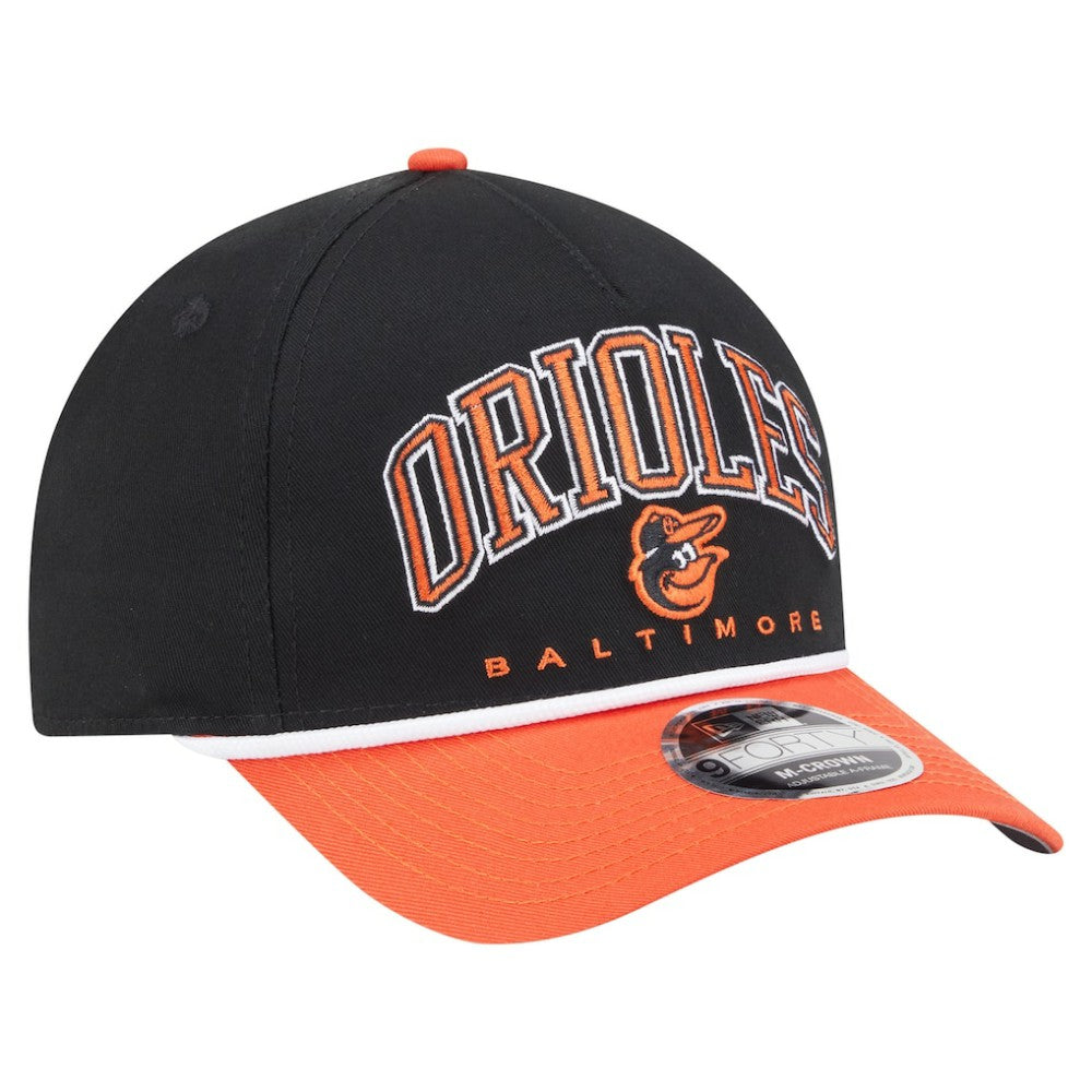 Baltimore Orioles New Era Arch 9FORTY A-Frame M-Crown Adjustable Hat Lifestyle
