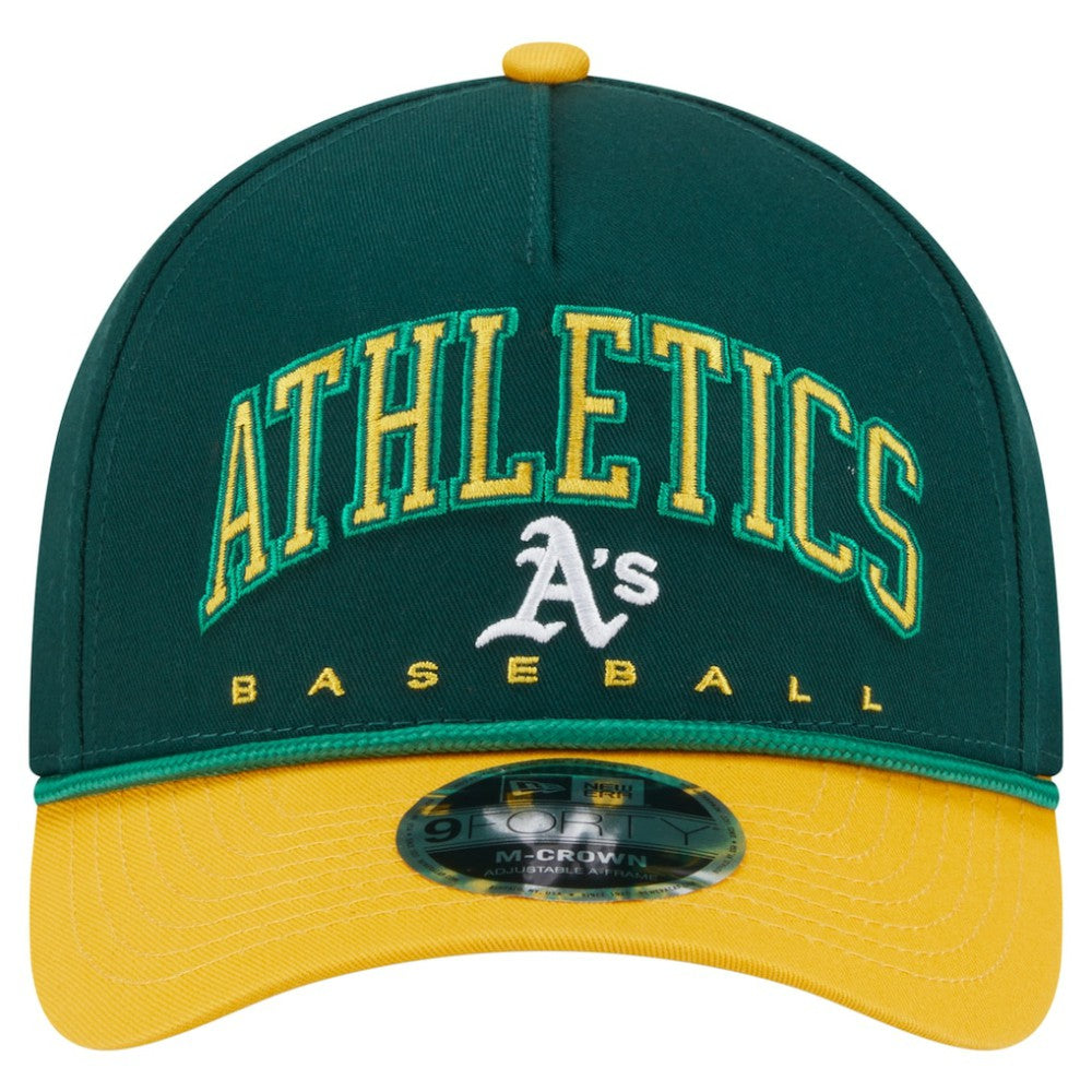 Athletics New Era Arch 9FORTY A-Frame M-Crown Adjustable Hat for sale