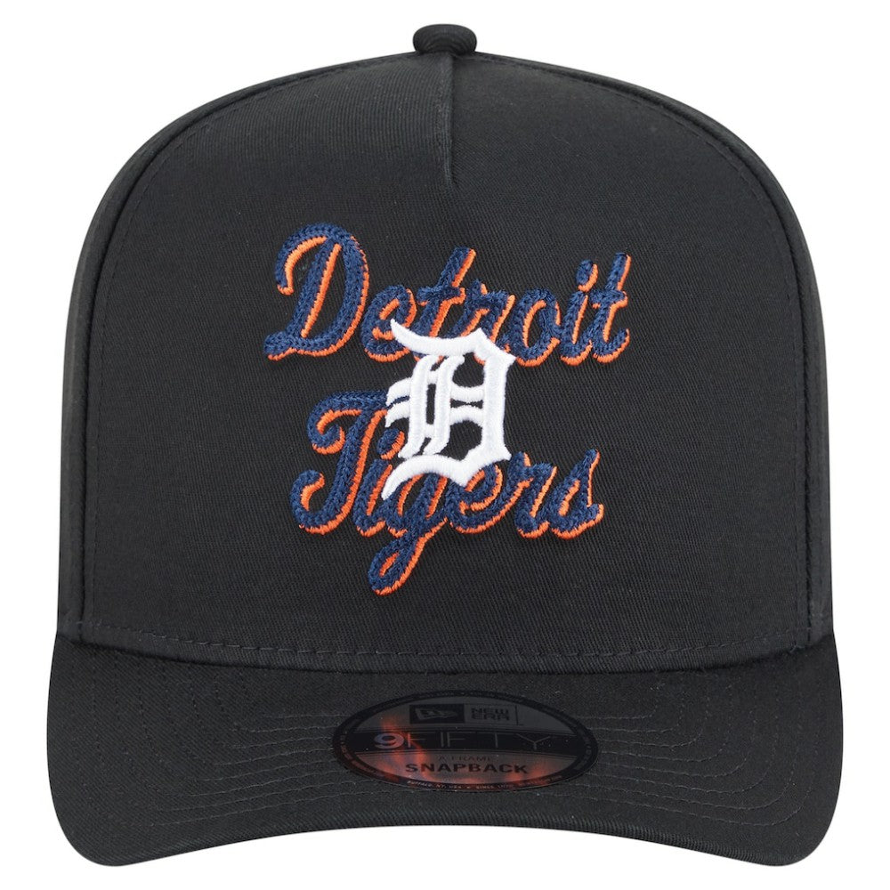Detroit Tigers New Era Chainstitch 9FIFTY A-Frame Snapback Hat Lifestyle