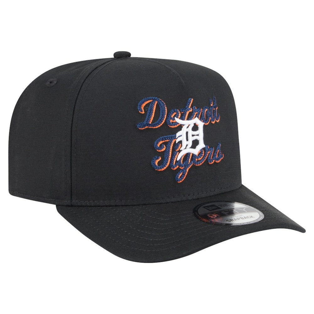 Detroit Tigers New Era Chainstitch 9FIFTY A-Frame Snapback Hat Lifestyle