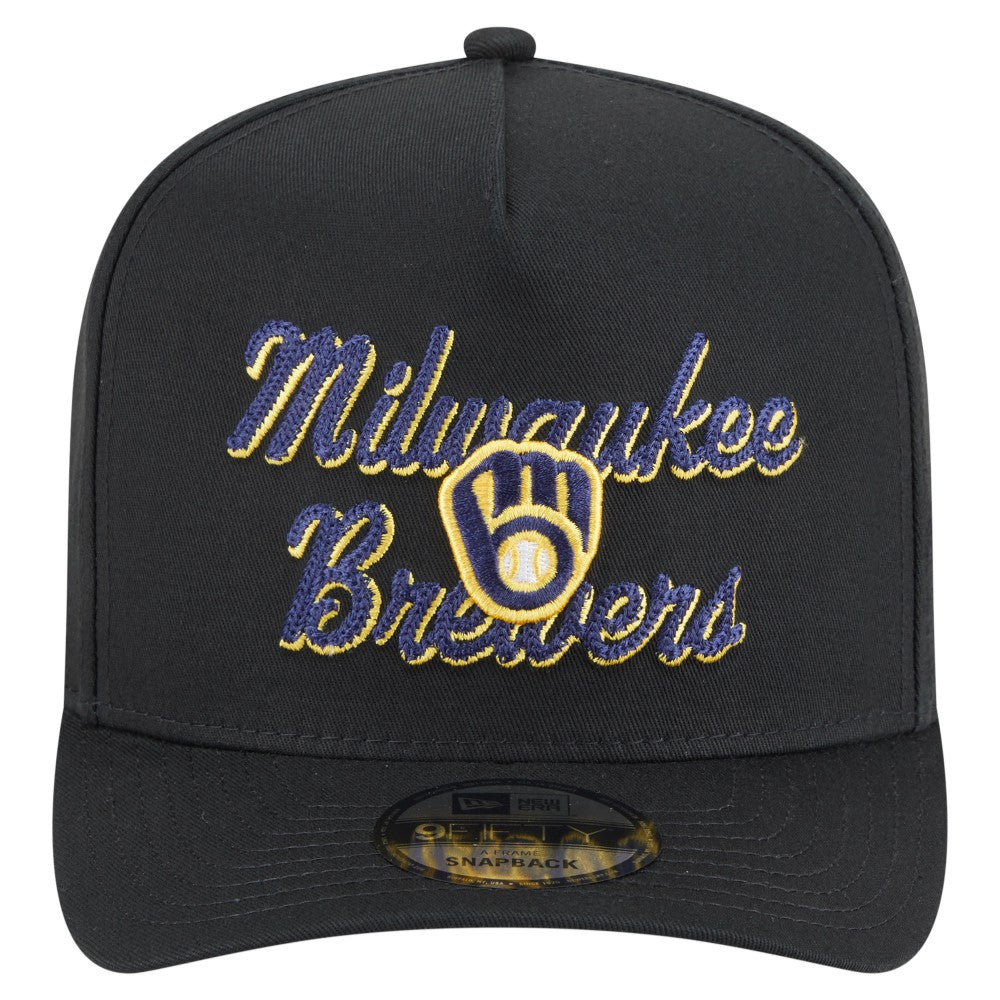 Milwaukee Brewers New Era Chainstitch 9FIFTY A-Frame Snapback Hat Near Me