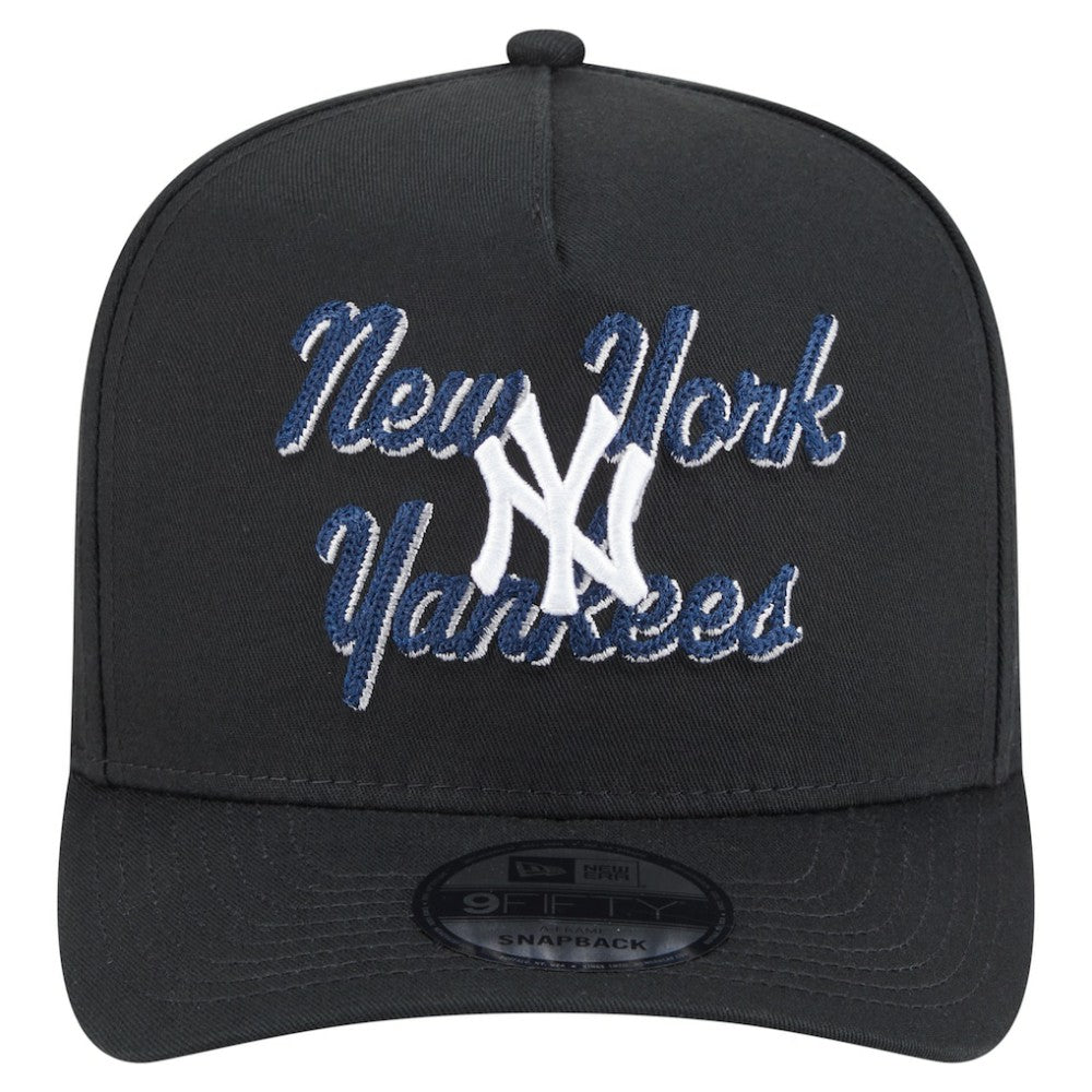 New York Yankees New Era Chainstitch 9FIFTY A-Frame Snapback Hat discount