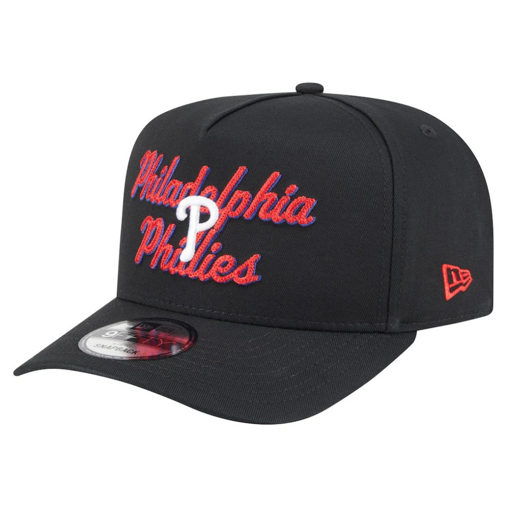 Philadelphia Phillies New Era Chainstitch 9FIFTY A-Frame Snapback Hat On Sale
