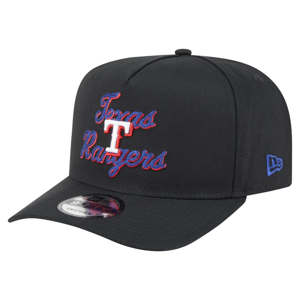 Texas Rangers New Era Chainstitch 9FIFTY A-Frame Snapback Hat for sale